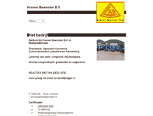 Tablet Screenshot of kramerbeemster.nl